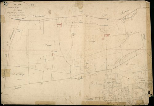 Cussac-Fort-Médoc - -Section D feuille 2 : Sainte-Gemme