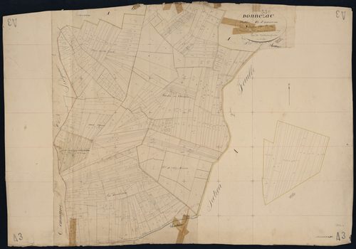 Donnezac - -Section A feuille 3 : Arsonneau