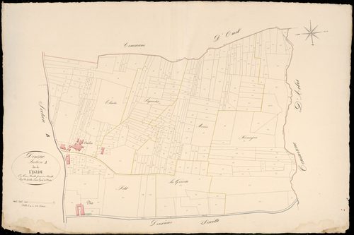 Donzac - -Section A feuille 1 : L'Eglise