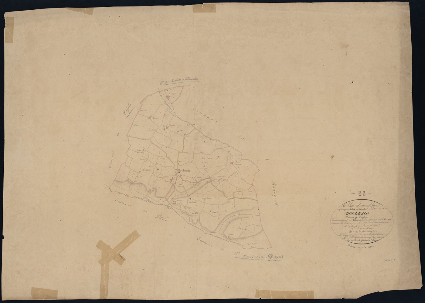 Doulezon - -Tableau d'assemblage