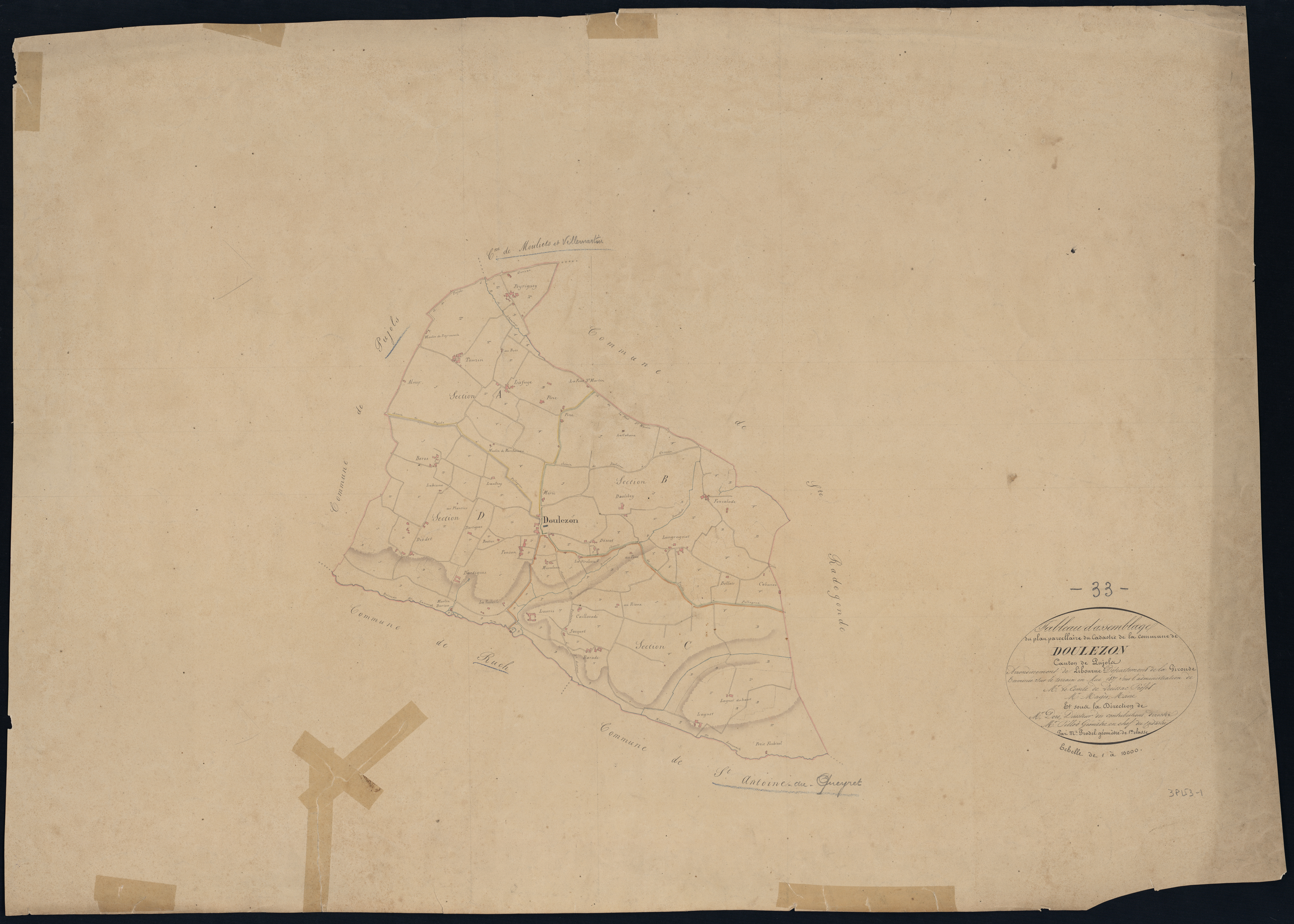 Doulezon - -Tableau d'assemblage