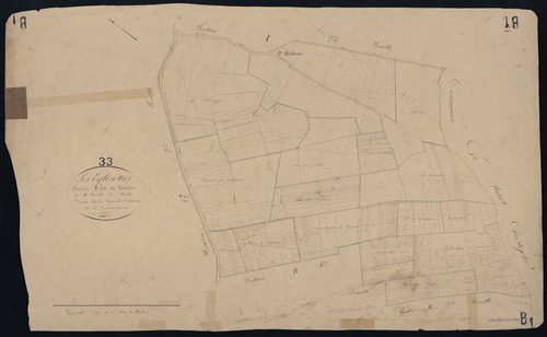 Églisottes-et-Chalaures - -Section B feuille 1 : Lanière