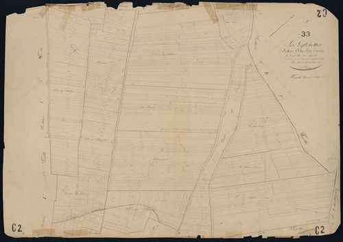 Églisottes-et-Chalaures - -Section C feuille 2 : Le Petit-Croiset