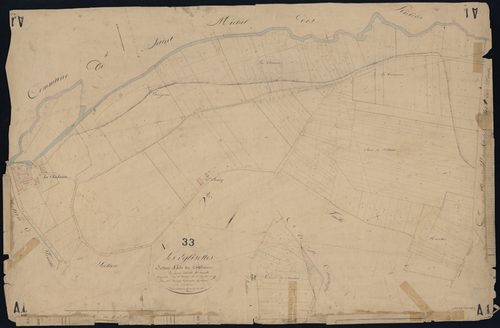Églisottes-et-Chalaures - -Section A feuille 1 : Le Chalaure