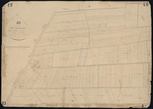 Églisottes-et-Chalaures - -Section B feuille 3 : Lanière