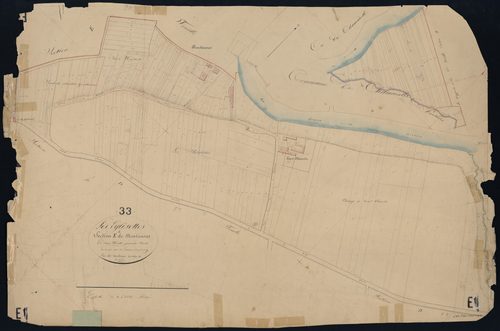 Églisottes-et-Chalaures - -Section E feuille 1 : Monfourat