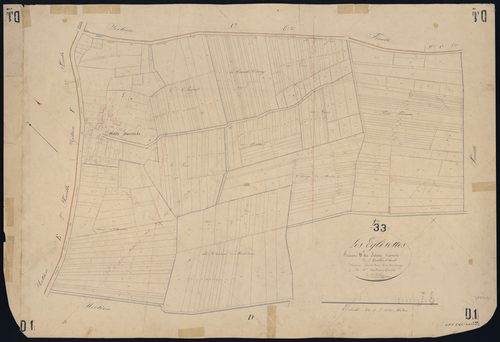 Églisottes-et-Chalaures - -Section D feuille 1 : Les Petits-Horruts