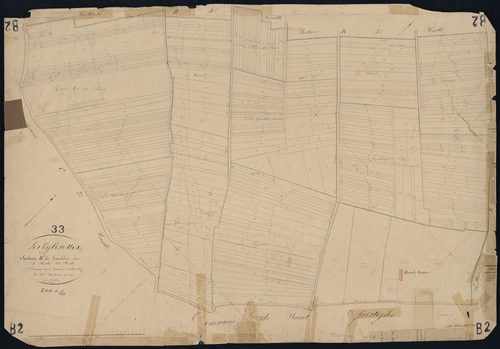 Églisottes-et-Chalaures - -Section B feuille 2 : Lanière