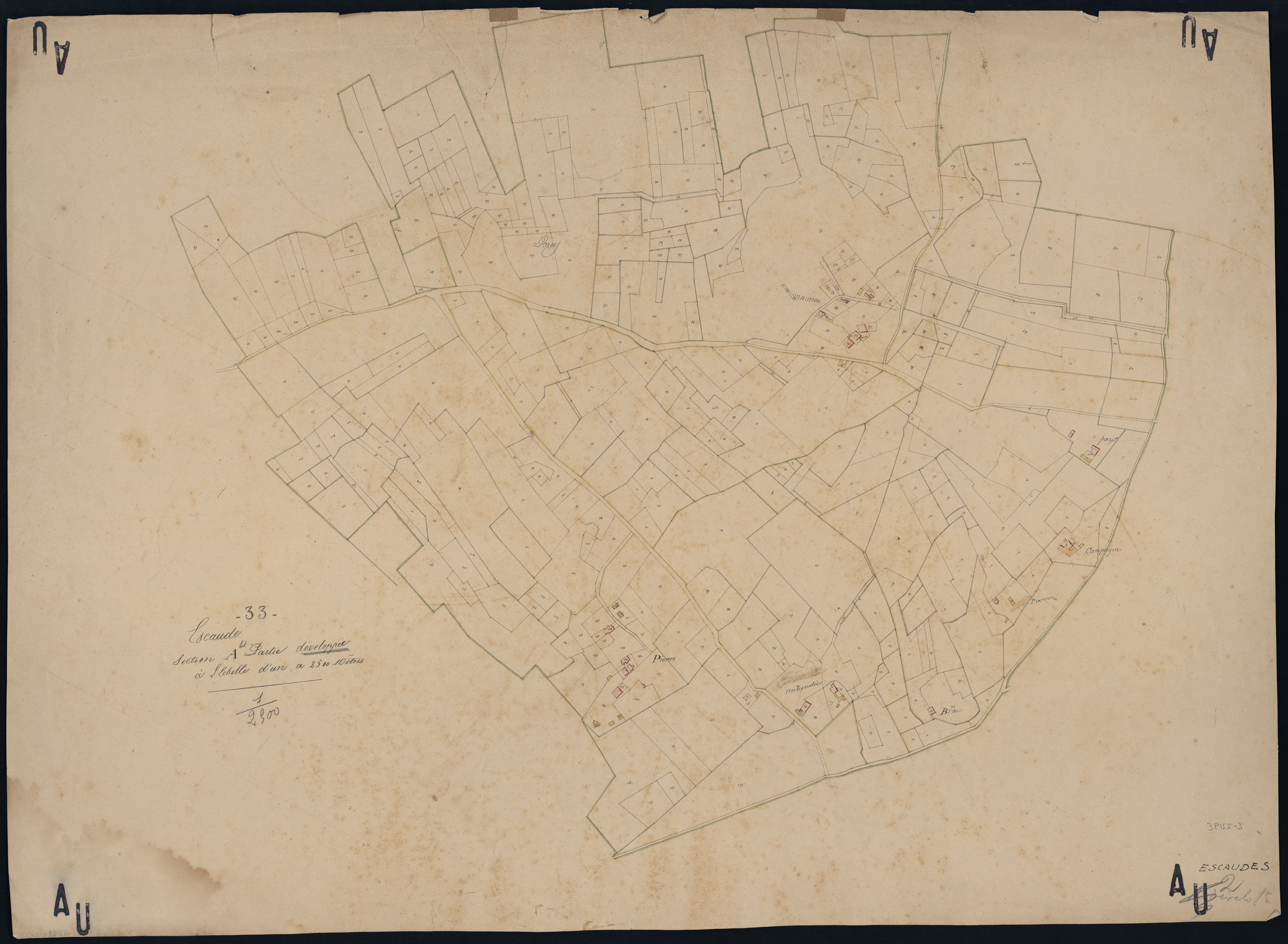 Escaudes - -Section A : Mauriac
