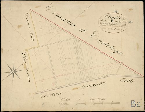 Étauliers - -Section B feuille 2 : La Comteau