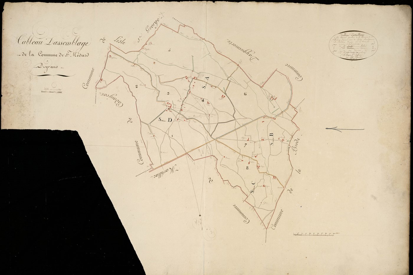 Eyrans - -Tableau d'assemblage