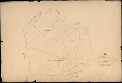 Eyrans - -Section A feuille 2 : Le Bourg