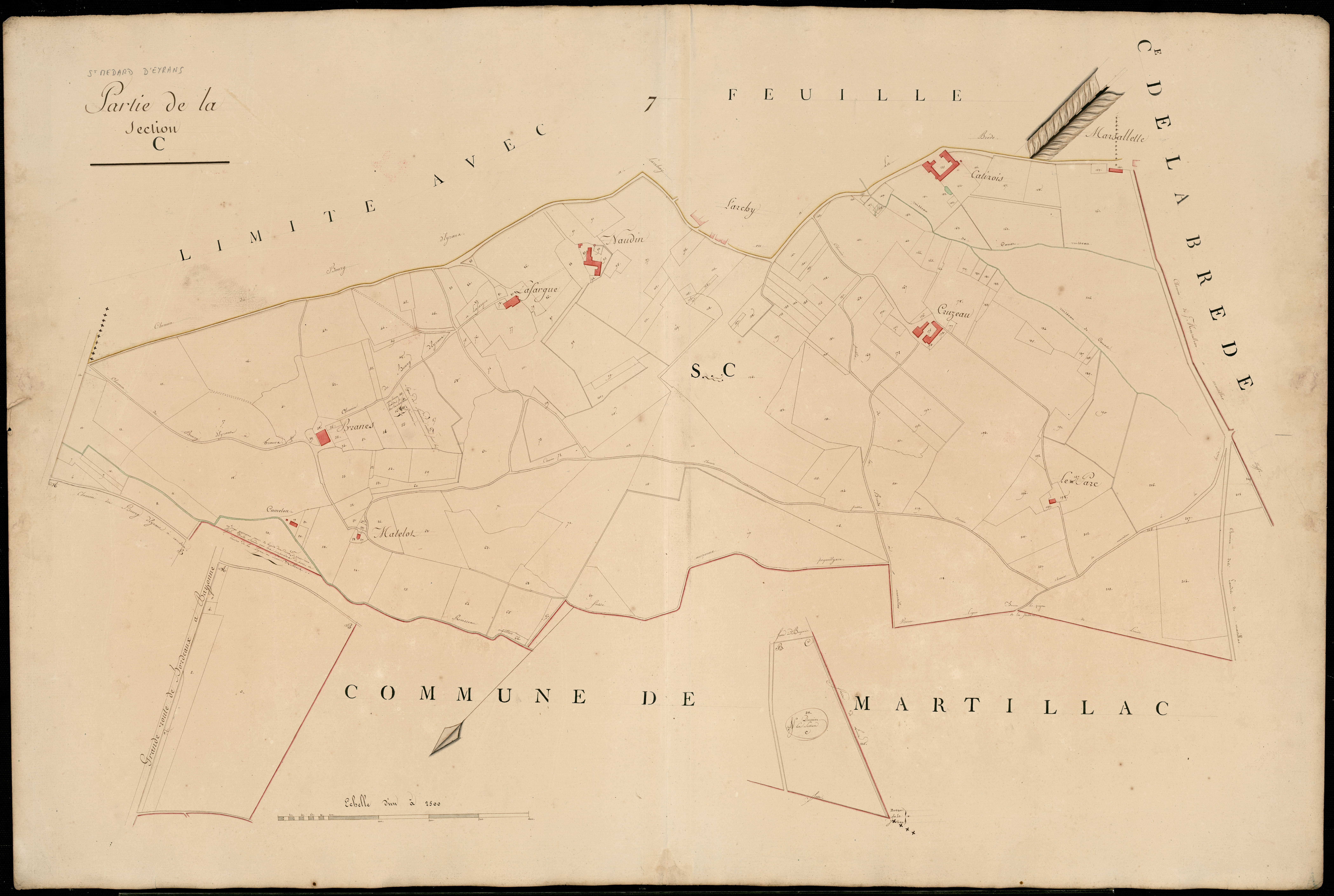 Eyrans - -Section C feuille unique : non indiqué