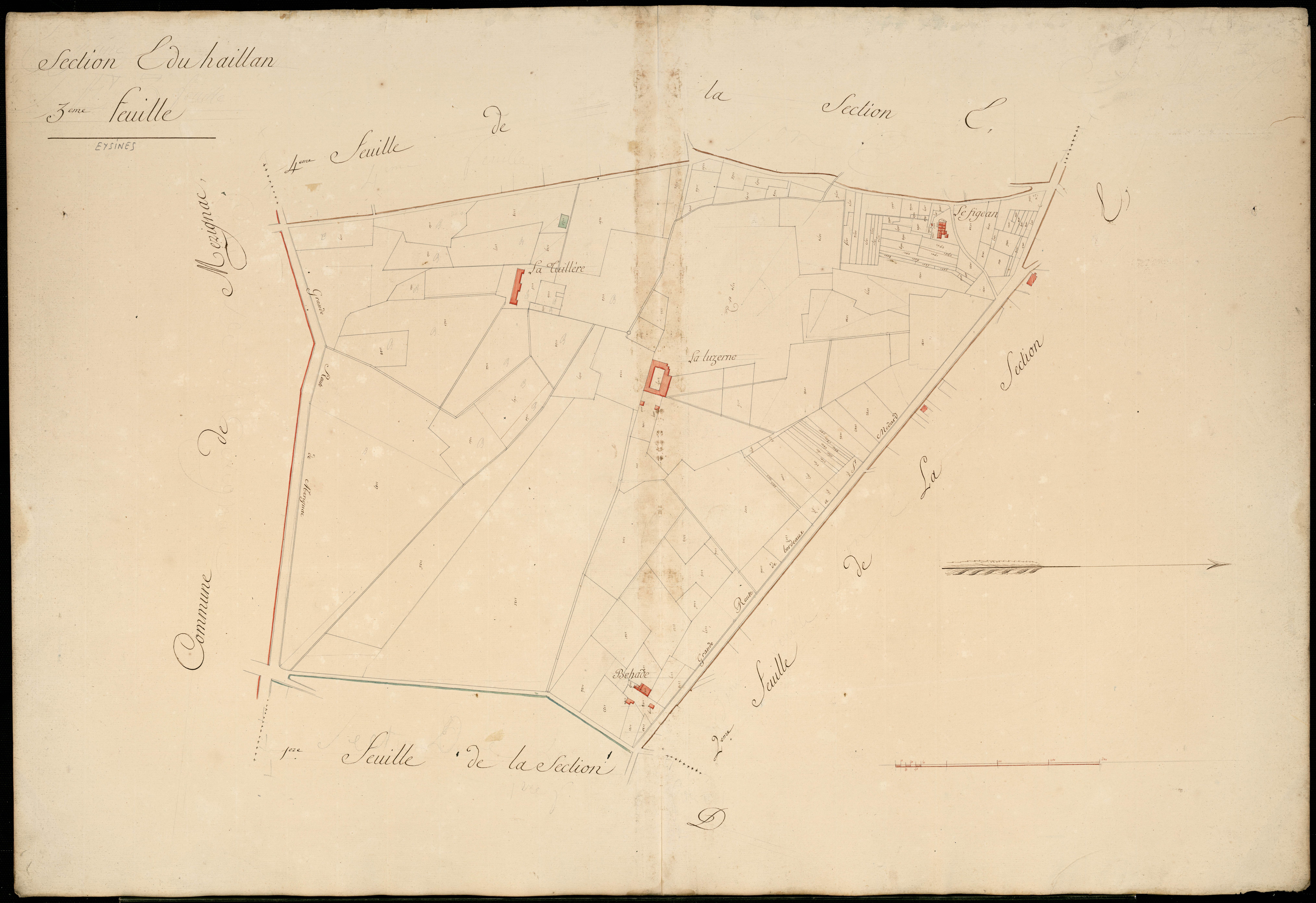 Eysines - -Section E feuille 3 : Le Haillan