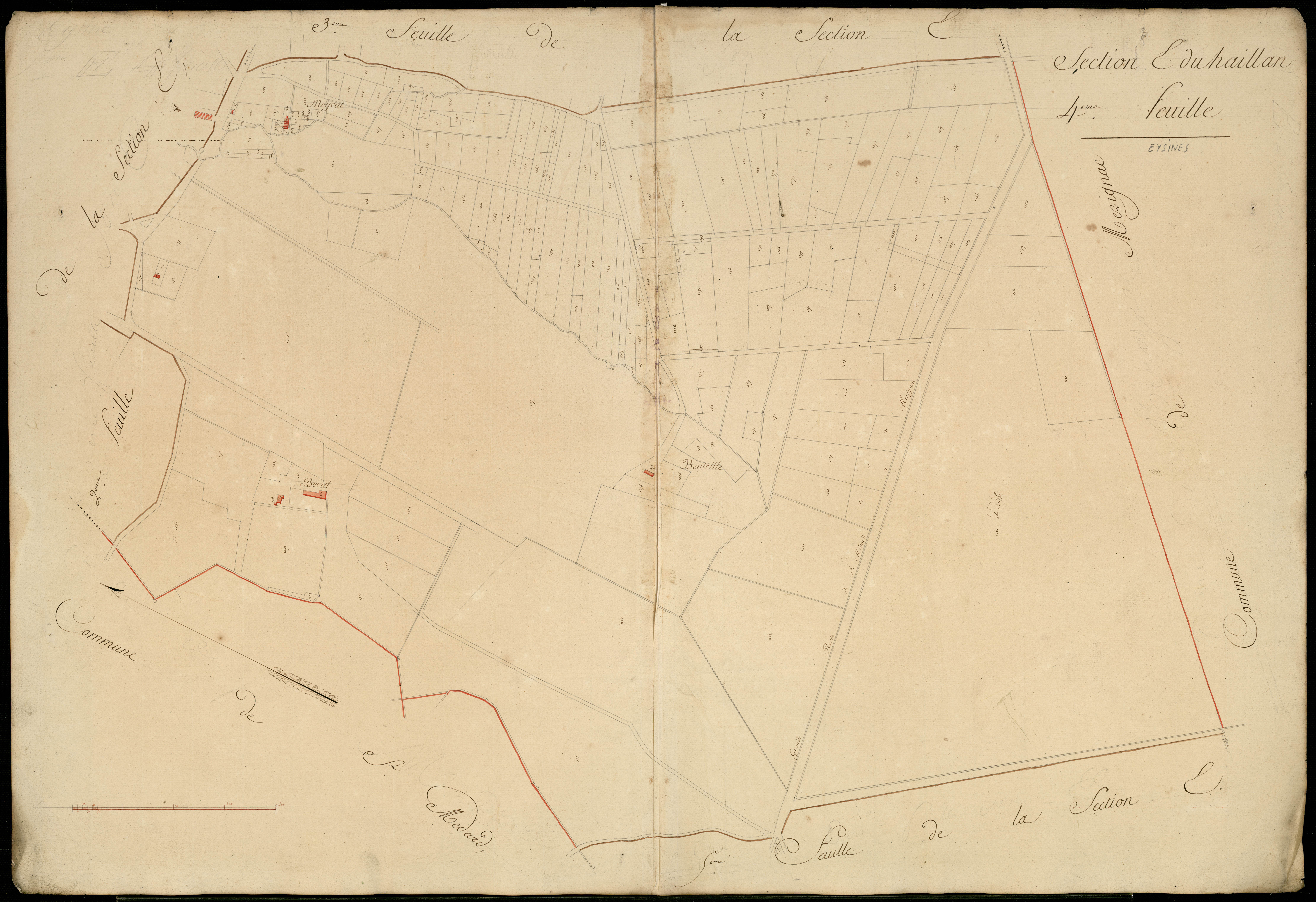 Eysines - -Section E feuille 4 : Le Haillan