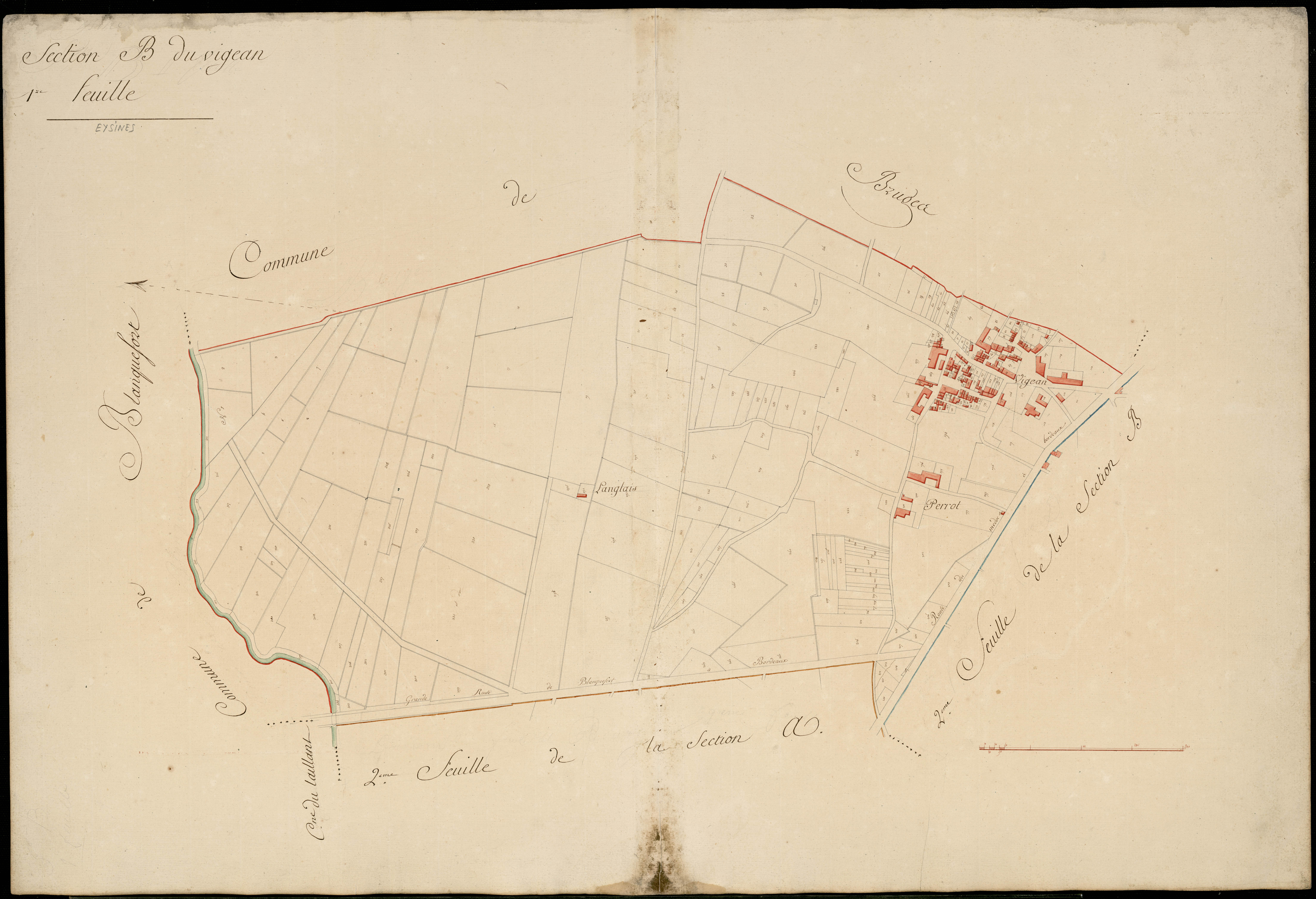 Eysines - -Section B feuille 1 : Le Vigean