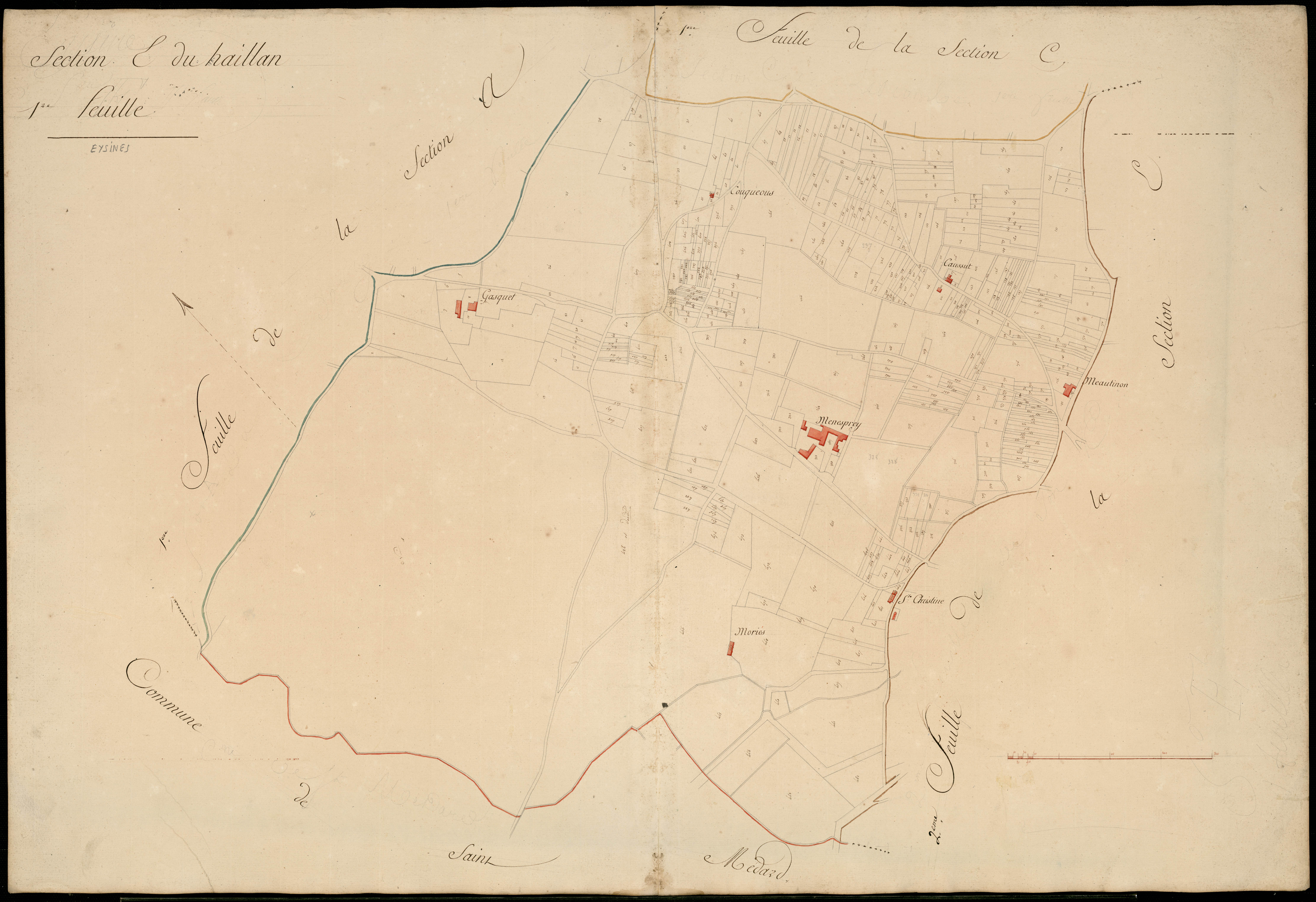 Eysines - -Section E feuille 1 : Le Haillan