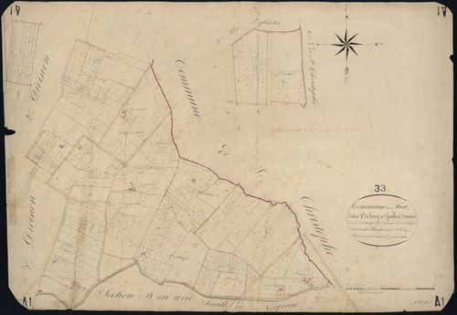 Le Fieu - -Section A feuille 1 : Le Bourg