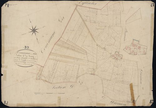 Le Fieu - -Section A feuille 2 : Le Bourg