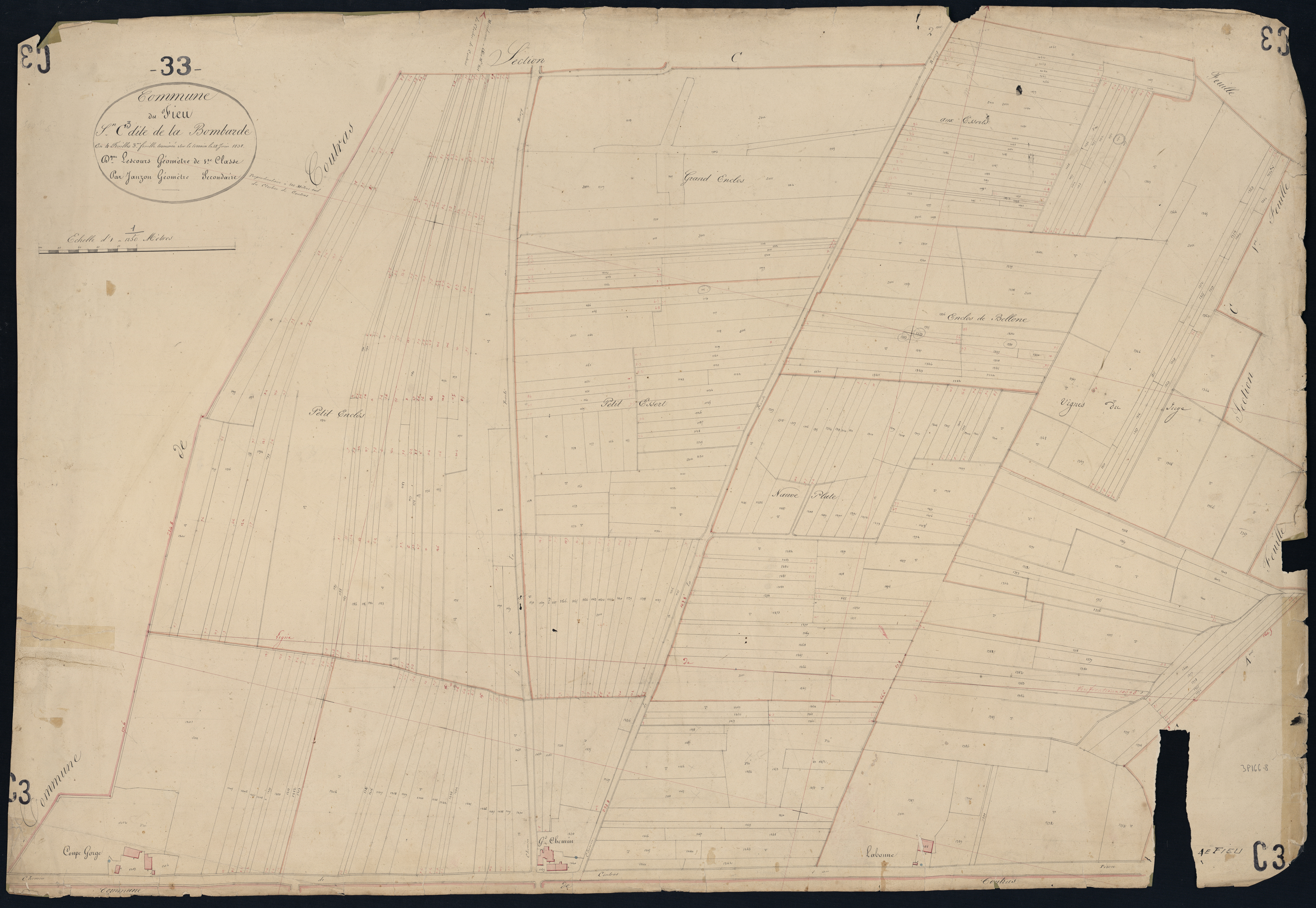 Le Fieu - -Section C feuille 3 : Bombarde