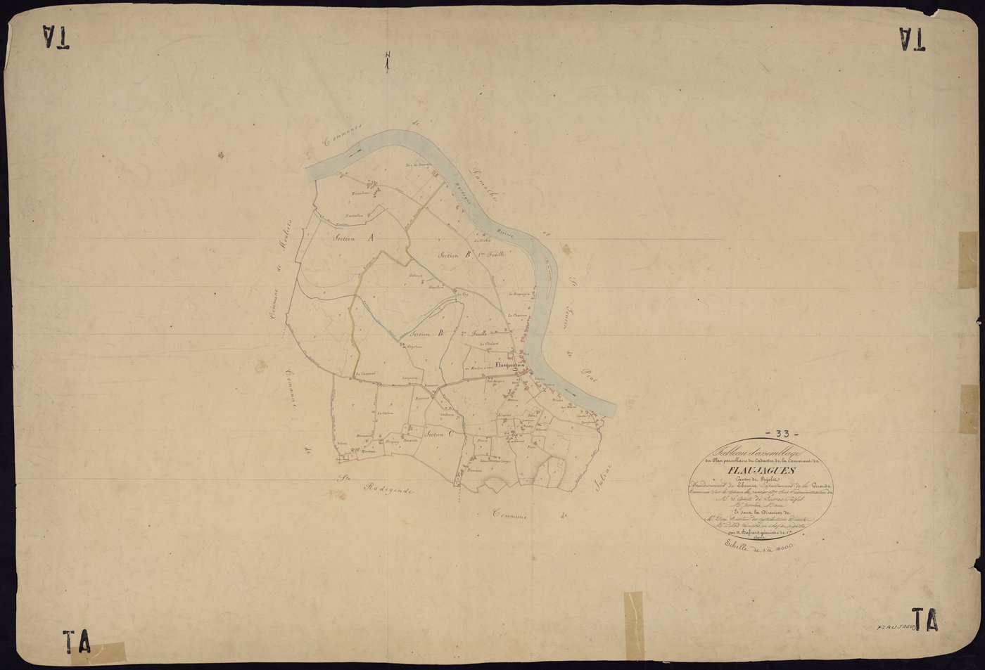 Flaujagues - -Tableau d'assemblage
