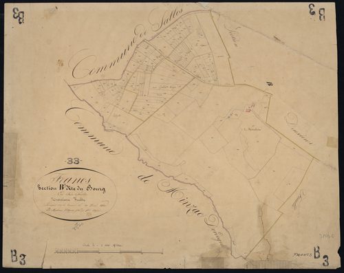 Francs - -Section B feuille 3 : Le Bourg