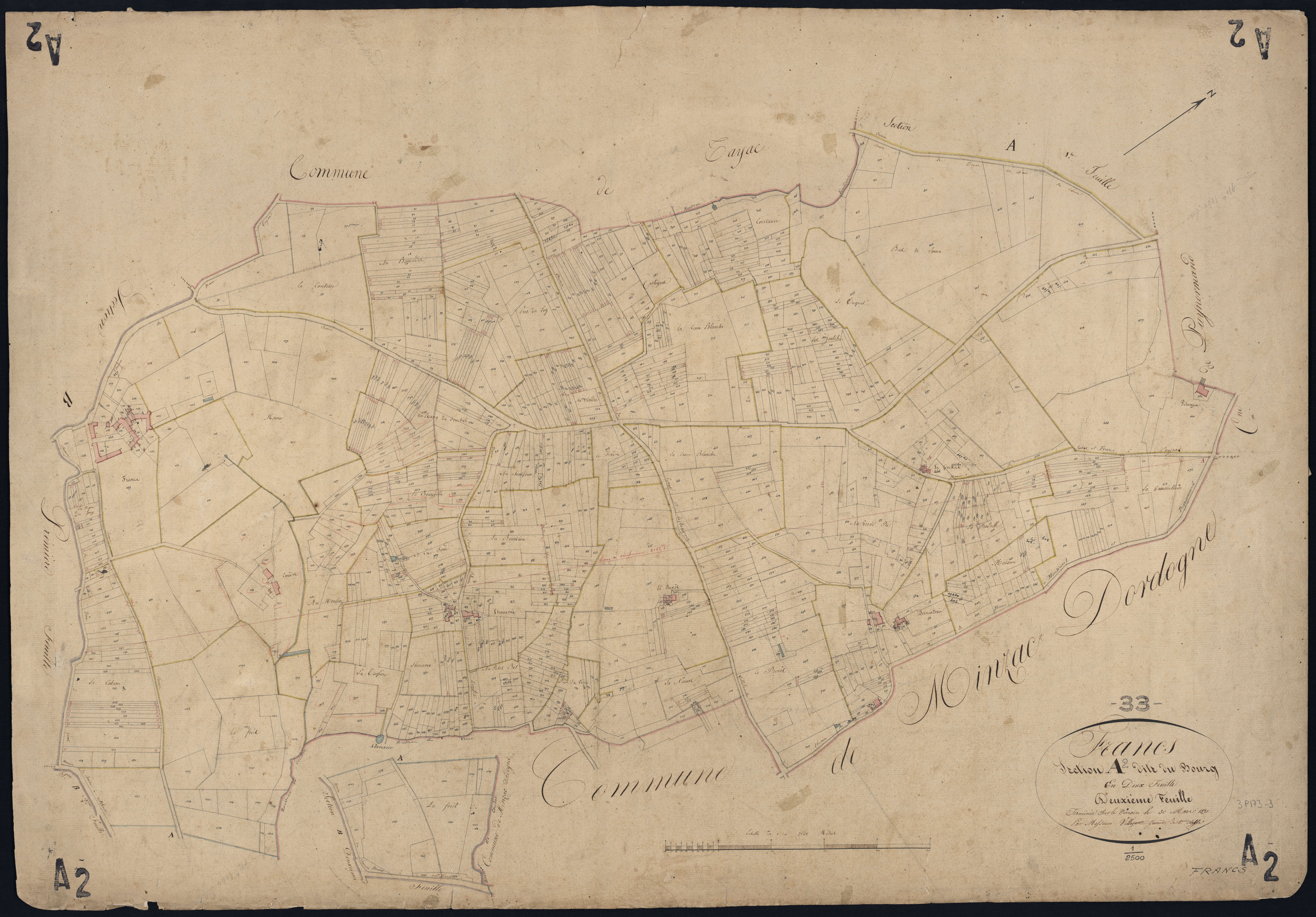 Francs - -Section A feuille 2 : Le Bourg