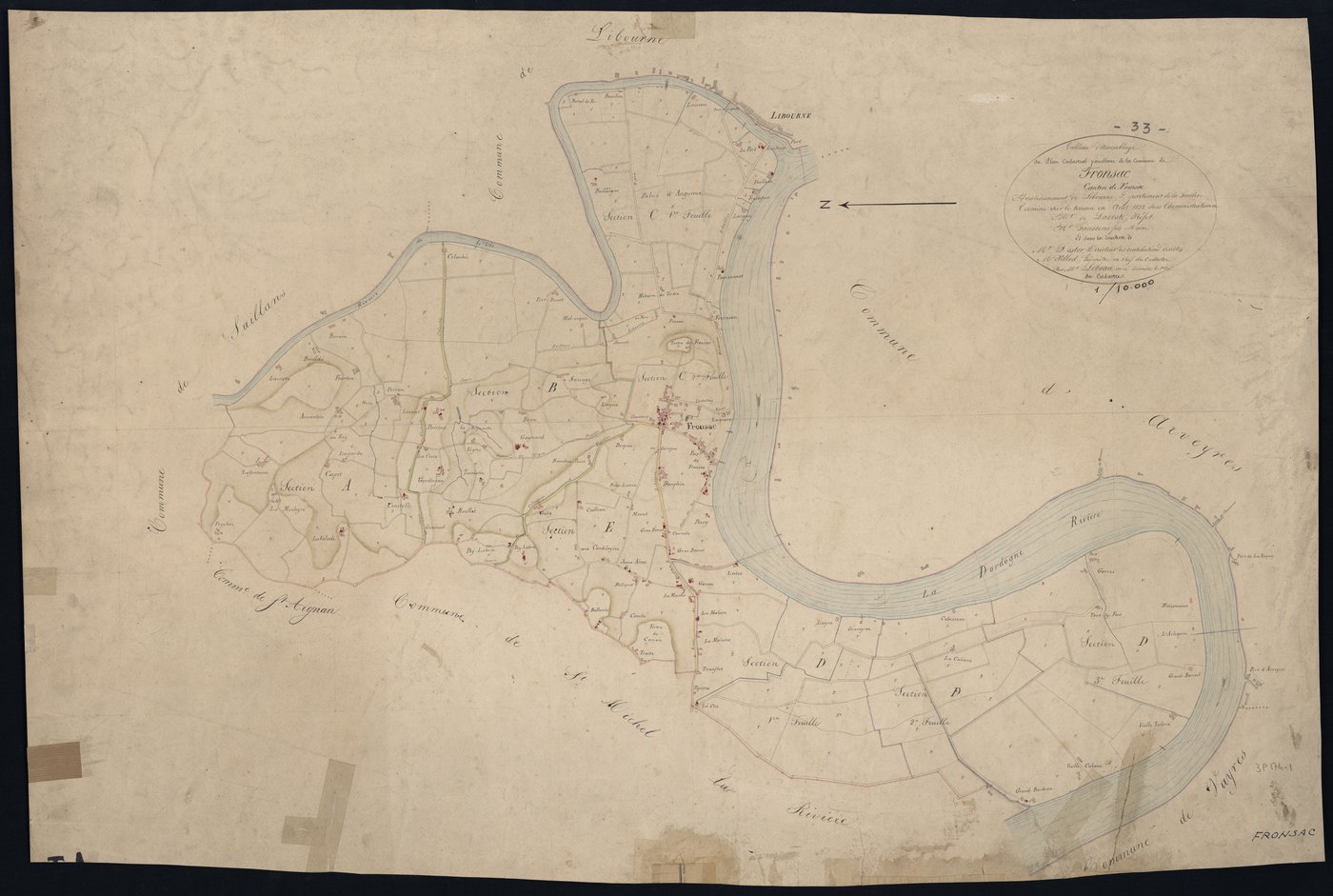 Fronsac - -Tableau d'assemblage