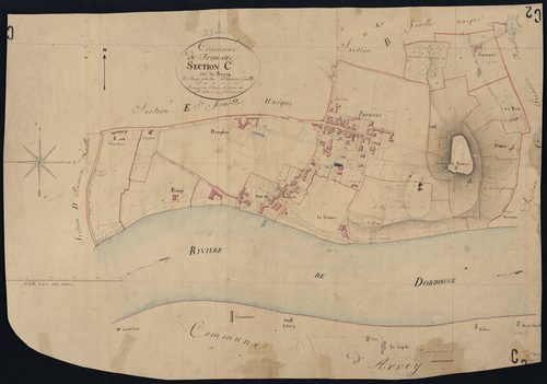 Fronsac - -Section C feuille 2 : Le Bourg