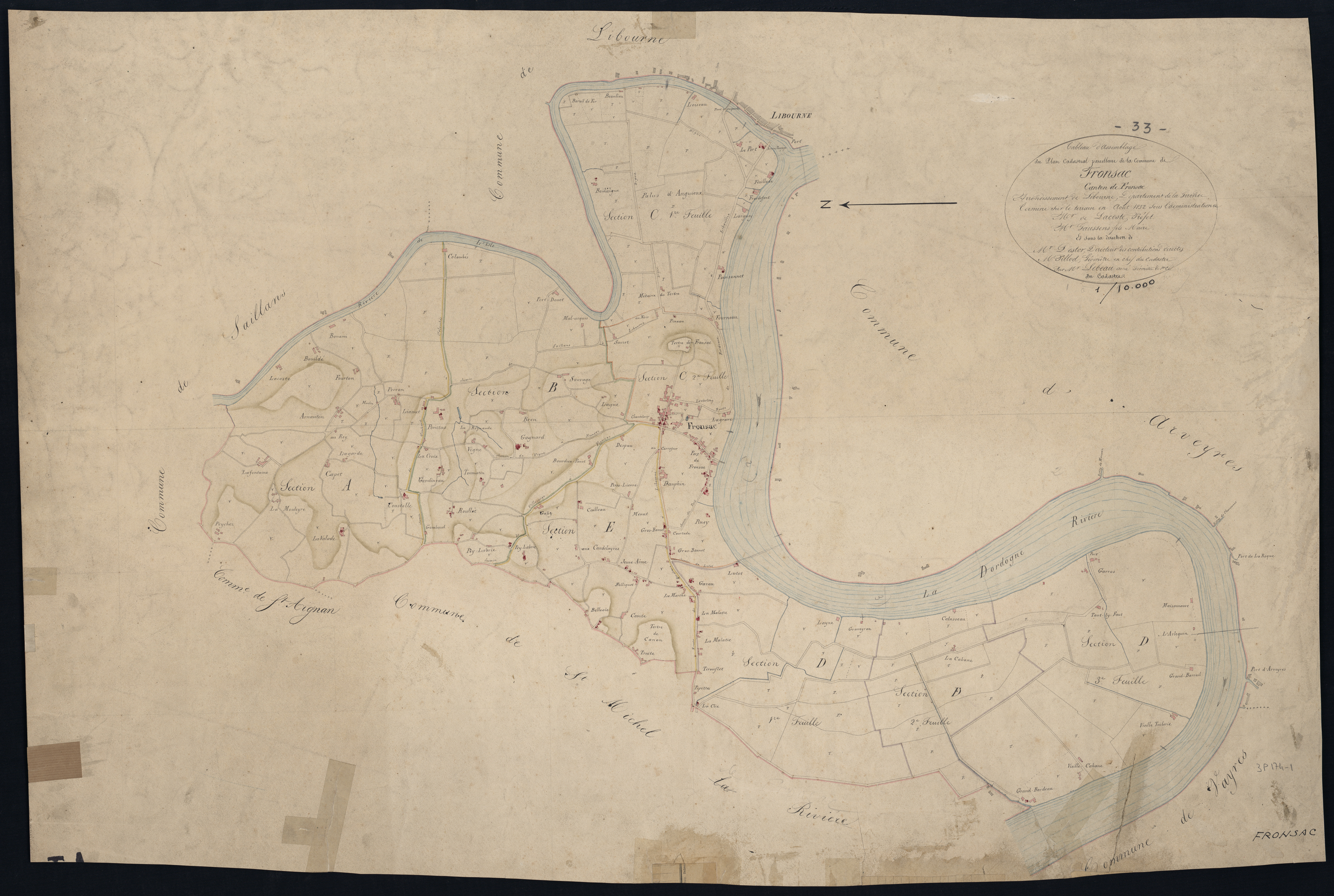 Fronsac - -Tableau d'assemblage