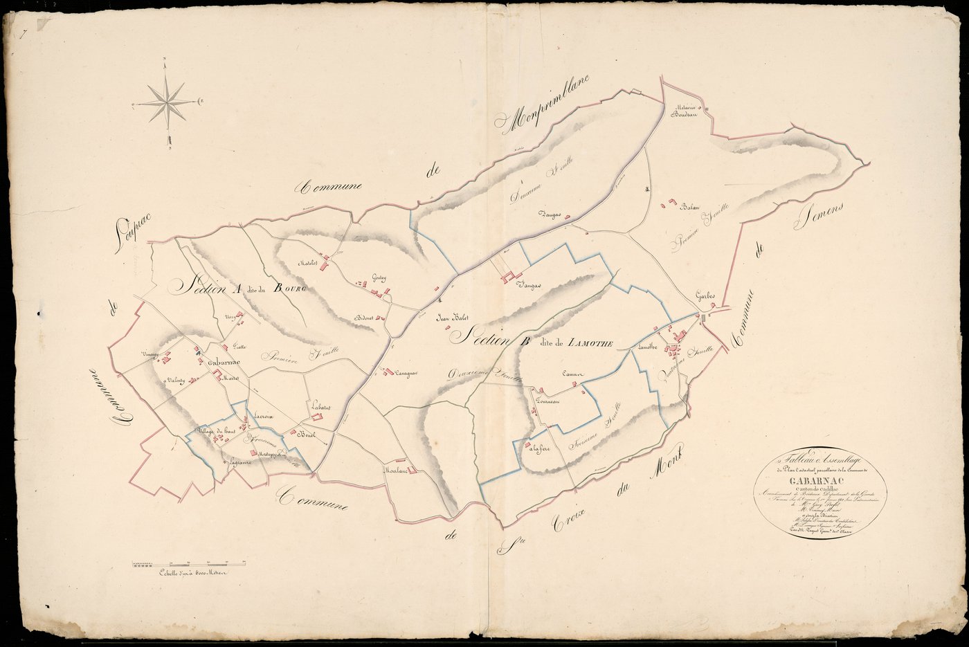 Gabarnac - -Tableau d'assemblage