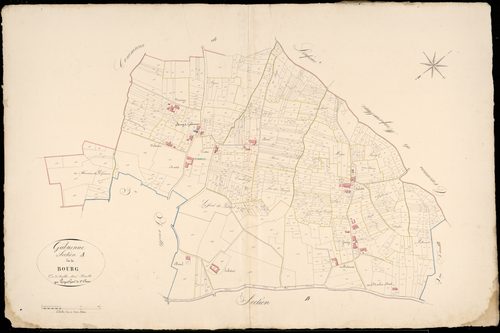 Gabarnac - -Section A feuille 1 : Le Bourg
