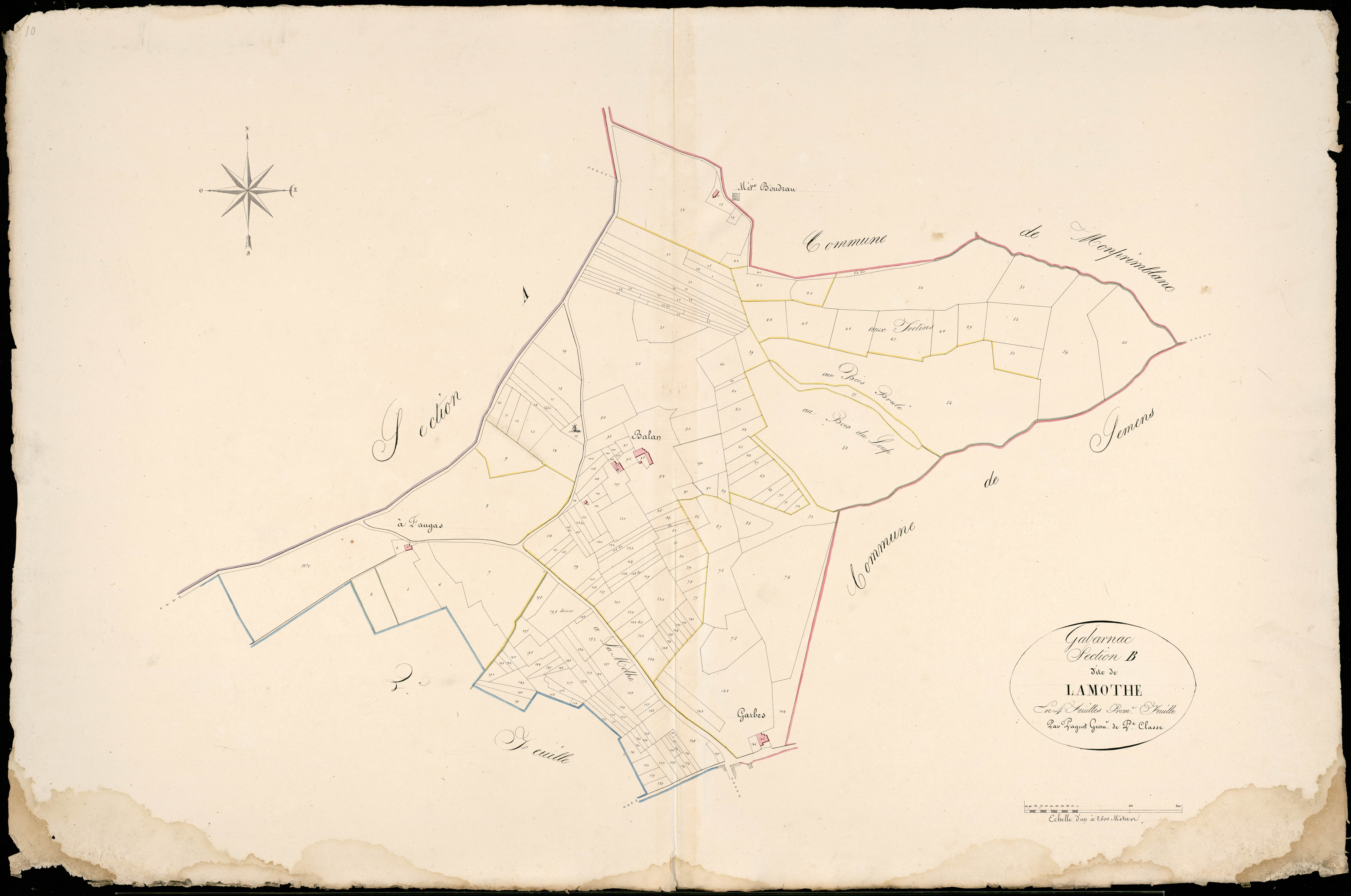 Gabarnac - -Section B feuille 1 : Lamothe
