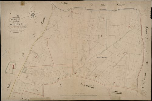 Gaillan-en-Médoc - -Section E feuille 1 : Landebasse