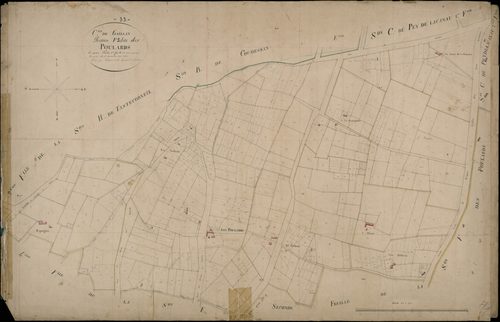 Gaillan-en-Médoc - -Section F feuille 1 : Poulards