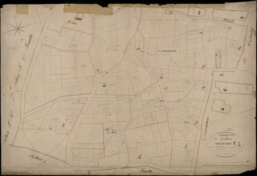 Gaillan-en-Médoc - -Section E feuille 2 : Landebasse