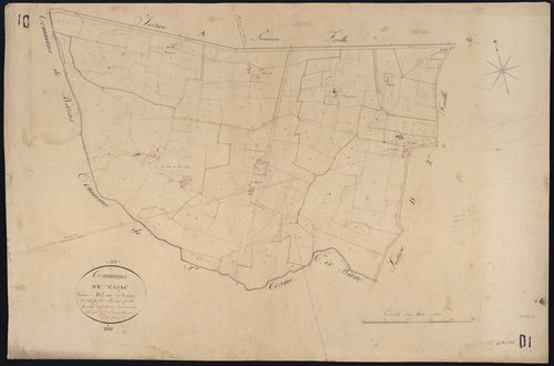 Gajac - -Section D feuille 1 : Trazits