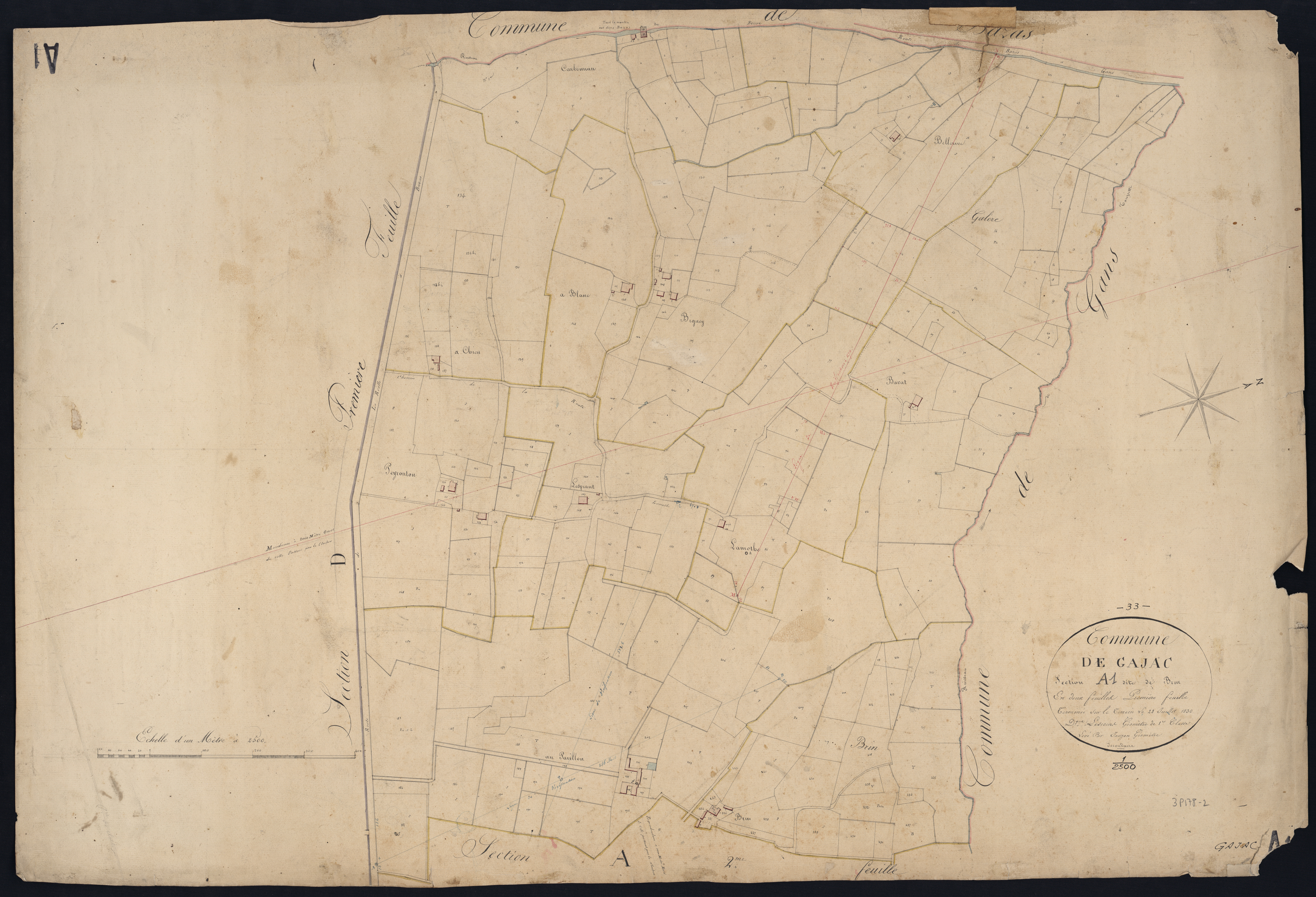 Gajac - -Section A feuille 1 : Brin