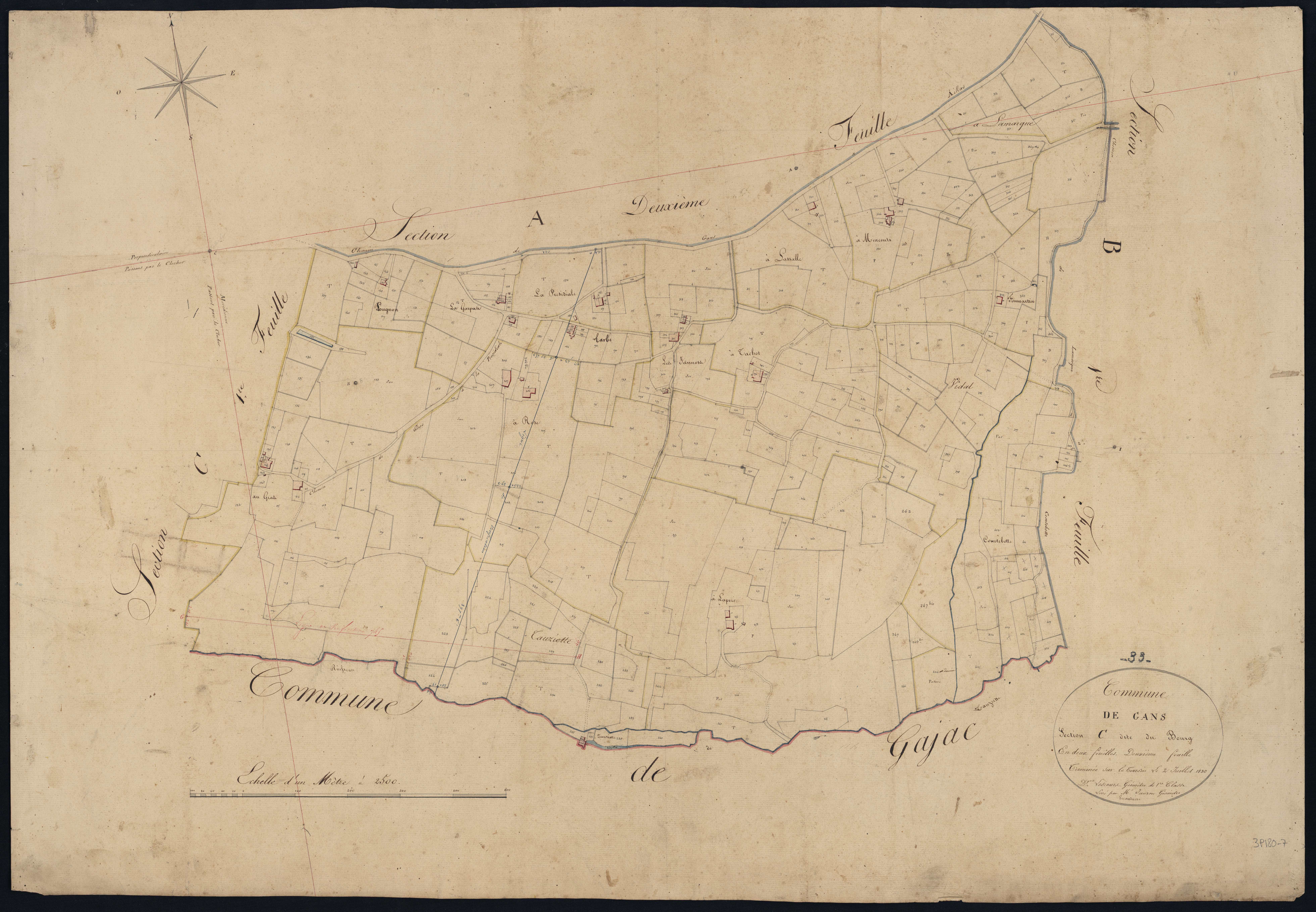 Gans - -Section C feuille 2 : Le Bourg