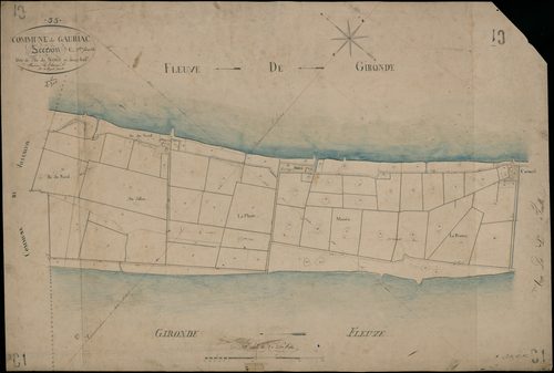 Gauriac - -Section C feuille 1 : L'Ile-du-Nord