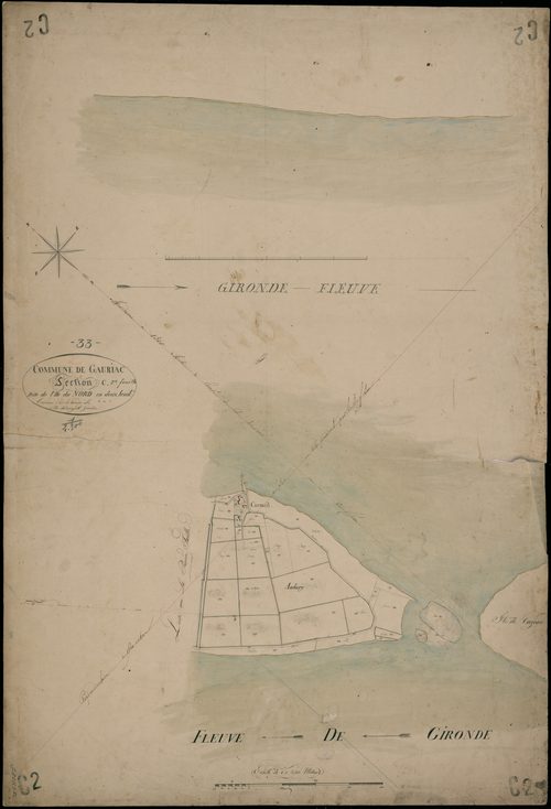 Gauriac - -Section C feuille 2 : L'Ile-du-Nord