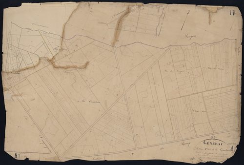 Générac - -Section A feuille 1 : La Comteau