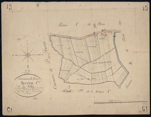 Gours - -Section C feuille 1 : Meillac