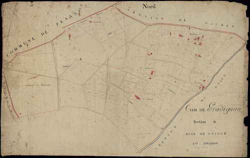 Gradignan - -Section B feuille 1 : Branne