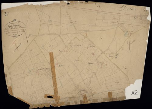 Gradignan - -Section A feuille 2 : Brannes