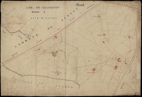 Gradignan - -Section A feuille unique : Naudet
