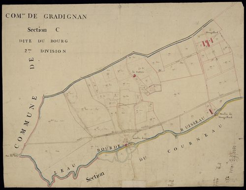 Gradignan - -Section C feuille 2 : Le Bourg