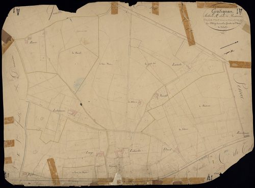 Gradignan - -Section A feuille 1 : Brannes