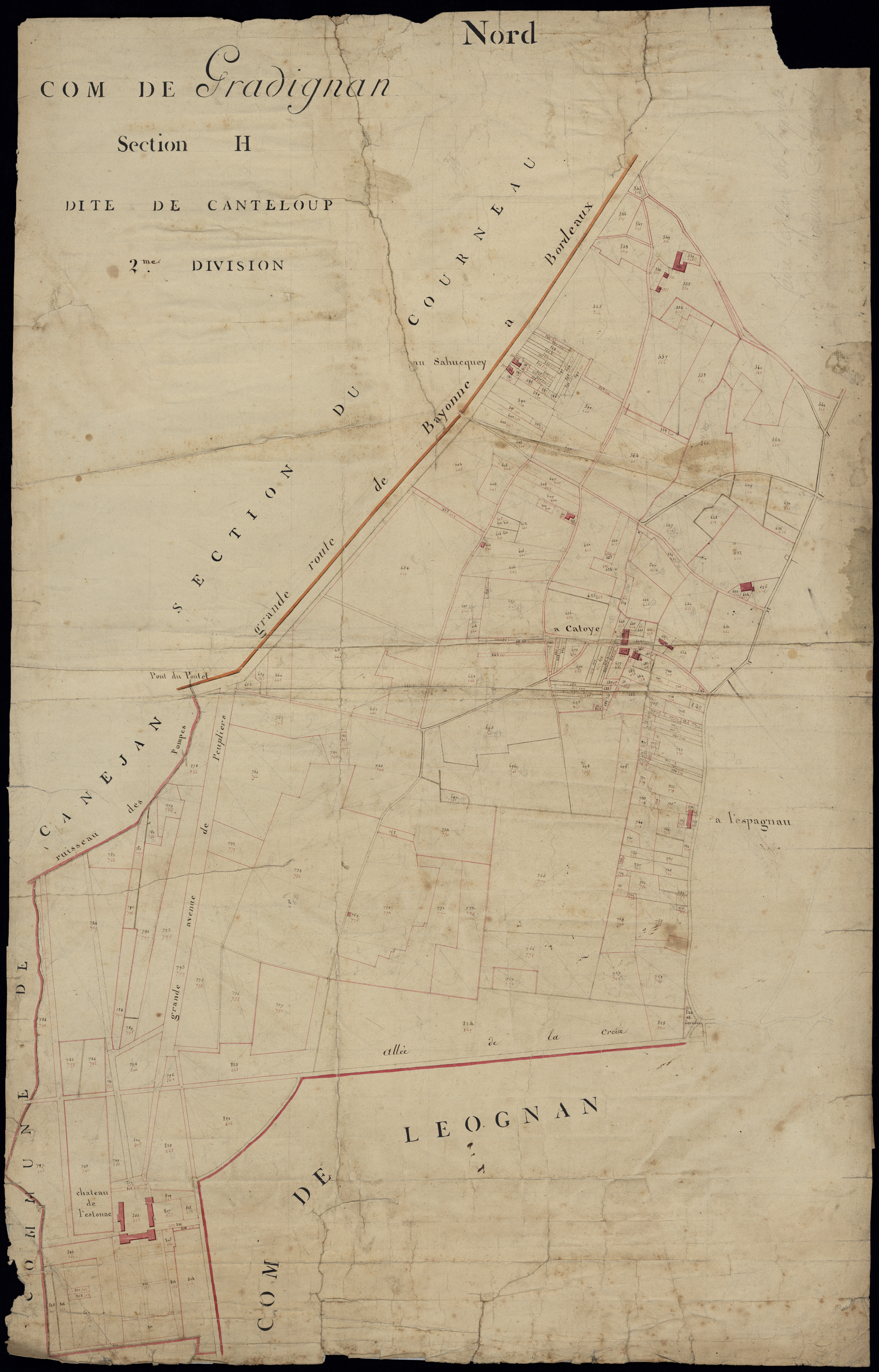 Gradignan - -Section H feuille 2 : Canteloup