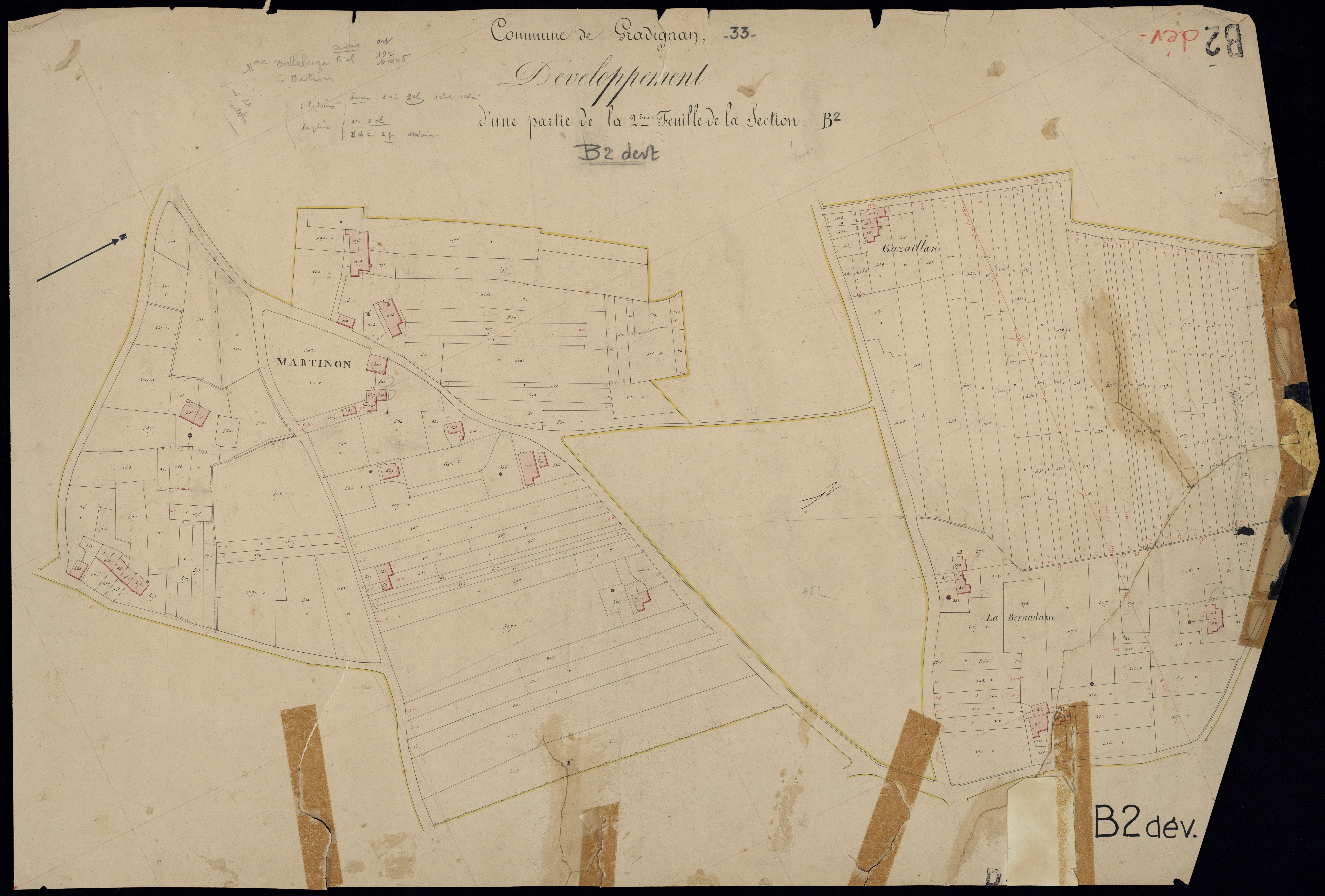 Gradignan - -Section B feuille 2 : Martinon